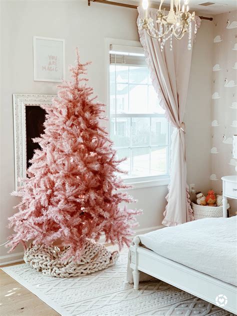 complementary colors pink christmas tree